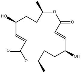 (-)-Pyrenophorol Struktur