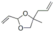 1,3-Dioxolane,  2-ethenyl-4-methyl-4-(2-propenyl)-  (9CI) Struktur