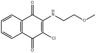 2-Chloro-3-((2-Methoxyethyl)aMino)naphthalene-1,4-dione Struktur