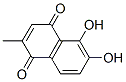 1,4-Naphthalenedione, 5,6-dihydroxy-2-methyl- (9CI) Struktur