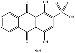 SODIUM 9,10-DIHYDRO-1,4-DIHYDROXY-9,10-DIOXOANTHRACENE-2-SULPHONATE 結(jié)構(gòu)式