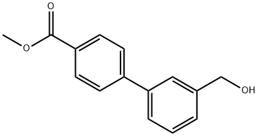 Methyl 4-(3-hydroxymethylphenyl)benzoate Struktur