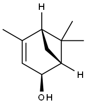 [1R-(1alpha,2alpha,5alpha)]-4,6,6-trimethylbicyclo[3.1.1]hept-3-en-2-ol Struktur