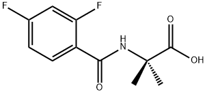 Alanine,  N-(2,4-difluorobenzoyl)-2-methyl- Struktur