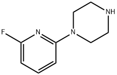 Piperazine, 1-(6-fluoro-2-pyridinyl)- (9CI) Struktur