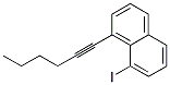 1-(1-Hexynyl)-8-iodonaphthalene Struktur