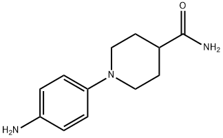 1-(4-aminophenyl)piperidine-4-carboxamide Struktur