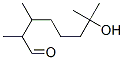 7-hydroxy-2,3,7-trimethyloctanal  Struktur