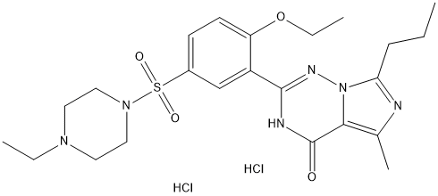 Vardenafil dihydrochloride Structure