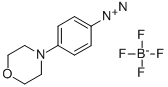 P-MORPHOLINOBENZENEDIAZONIUM TETRAFLUOROBORATE Struktur