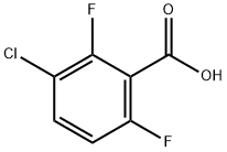 3-CHLORO-2,6-DIFLUOROBENZOIC ACID Struktur