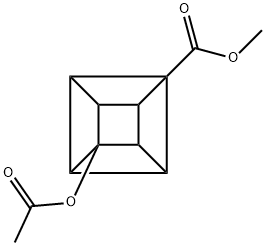 METHYL 4-ACETOXYCUBANECARBOXYLATE Struktur