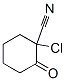 Cyclohexanecarbonitrile,  1-chloro-2-oxo- Struktur