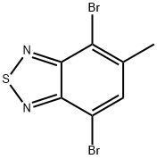 4,7-dibromo-5-methylbenzo[1,2,5]thiadiazole Struktur