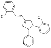 1-PHENYL-3-(2-CHLORO-STYRYL)-5-(2-CHLORO-PHENYL)-PYRAZOLIN Struktur