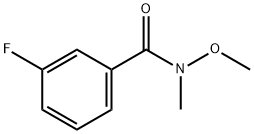 3-FLUORO-N-METHOXY-N-METHYLBENZAMIDE Struktur