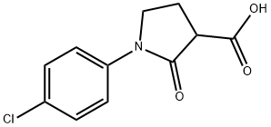 1-(4-Chlorophenyl)-2-oxopyrrolidine-3-carboxylic acid Struktur