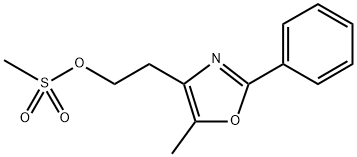 2-(5-METHYL-2-PHENYL-1,3-OXAZOL-4-YL)ETHYL METHANESULFONATE Struktur