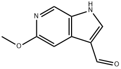 5-メトキシ-1H-ピロロ[2,3-c]ピリジン-3-カルバルデヒド 化學(xué)構(gòu)造式