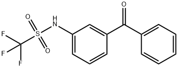 N-(3-Benzoylphenyl)trifluoromethanesulfonamide Struktur