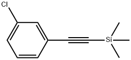 (3-CHLOROPHENYLETHYNYL)TRIMETHYLSILAN& Structure