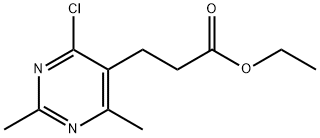 5-PyriMidinepropanoic acid, 4-chloro-2,6-diMethyl-, ethyl ester Struktur