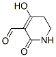 3-Pyridinecarboxaldehyde, 1,2,5,6-tetrahydro-4-hydroxy-2-oxo- (9CI) Struktur