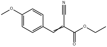 α-Cyano-4-methoxybenzeneacrylic acid ethyl ester Struktur