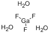 GALLIUM TRIFLUORIDE TRIHYDRATE Structure