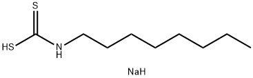 sodium octyldithiocarbamate Struktur