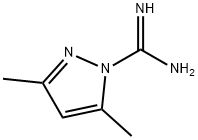 3,5-dimethylpyrazole-1-carboxamidine Struktur