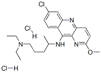 N4-(7-chloro-2-methoxybenzo[b]-1,5-naphthyridin-10-yl)-N1,N1-diethylpentane-1,4-diamine dihydrochloride Struktur