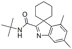 N-tert-Butyl-4,6-dimethylspiro[3H-indole-3,1'-cyclohexane]-2-carboxamide Struktur