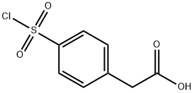 [4-(CHLOROSULFONYL)PHENYL]ACETICACID Struktur