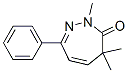 2,4-Dihydro-2,4,4-trimethyl-7-phenyl-3H-1,2-diazepin-3-one Struktur