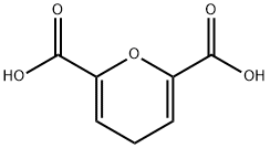 4H-Pyran-2,6-dicarboxylic Acid Struktur