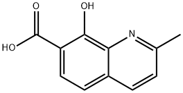 8-hydroxy-2-methylquinoline-7-carboxylic acid Struktur