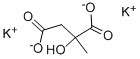 (+/-)-CITRAMALIC ACID DIPOTASSIUM SALT Structure