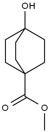 Methyl 4-hydroxybicyclo[2.2.2]octane-1-carboxylate Struktur