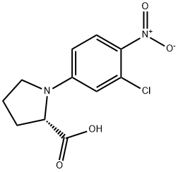 N-(3-Chloro-4-nitrophenyl)-L-proline Struktur