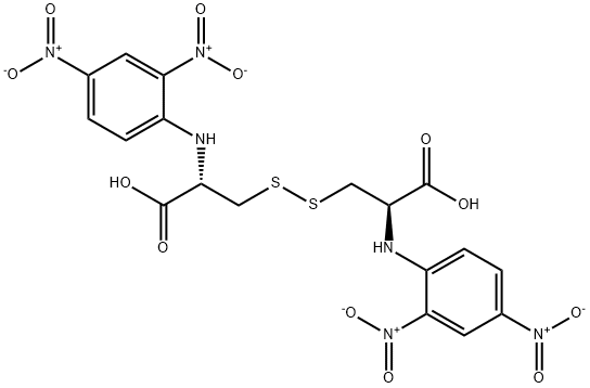 N,N'-bis(2,4-dinitrophenyl)-L-cysteine Struktur