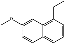 Naphthalene, 1-ethyl-7-methoxy- (7CI,8CI,9CI) Struktur