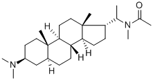 Acetamide, N-(3-beta-(dimethylamino)-5-alpha-pregnan-20-alpha-yl)-N-me thyl- Struktur