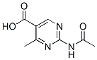 5-Pyrimidinecarboxylic acid, 2-(acetylamino)-4-methyl- (9CI) Struktur