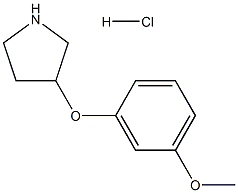 3-(3-METHOXYPHENOXY)PYRROLIDINE HYDROCHLORIDE Struktur