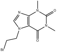 7-(2-bromoethyl)-3,7-dihydro-1,3-dimethyl-1H-purine-2,6-dione Struktur