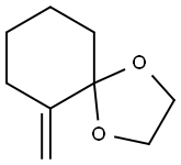 6-Methylene-1,4-dioxaspiro[4.5]decane Struktur