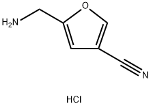 5-(AMINOMETHYL)FURAN-3-CARBONITRILE HYDROCHLORIDE Struktur