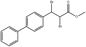 methyl 2,3-dibromo-3-(4-phenylphenyl)propanoate Struktur