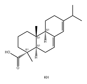 potassium abietate  Struktur